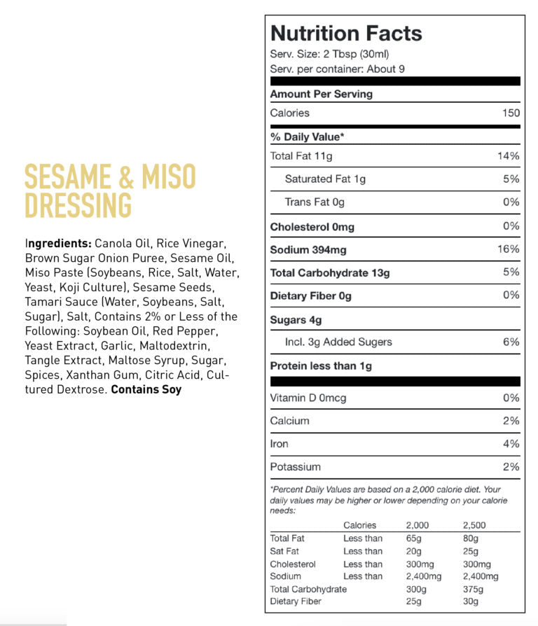Sesame & Miso