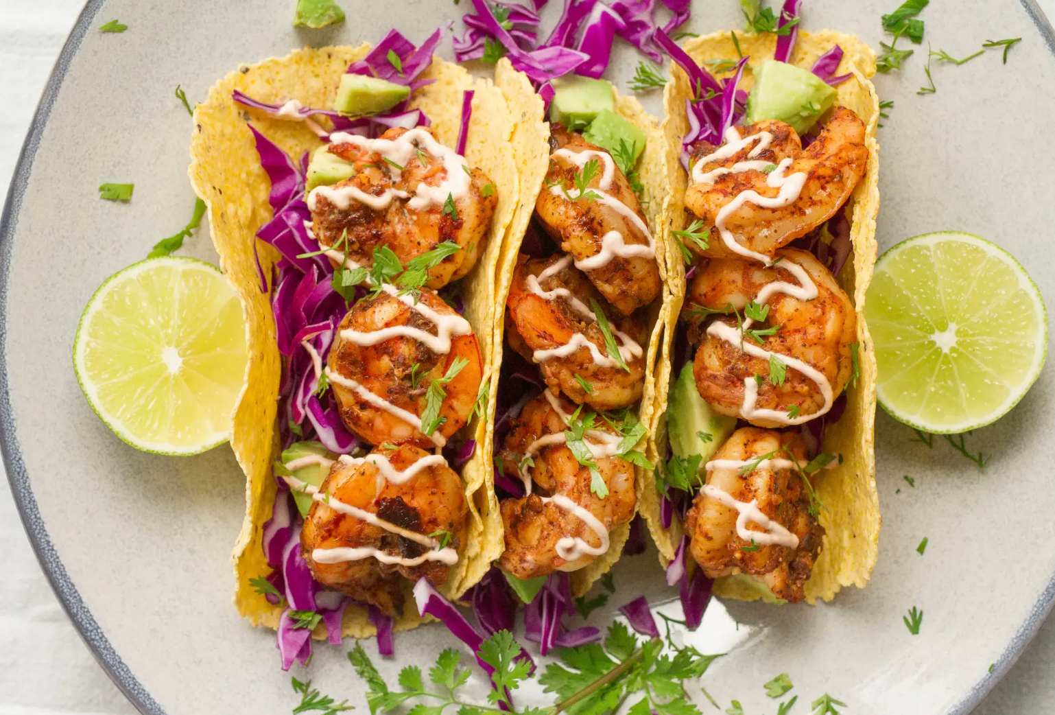 Shoyu Shrimp Tacos